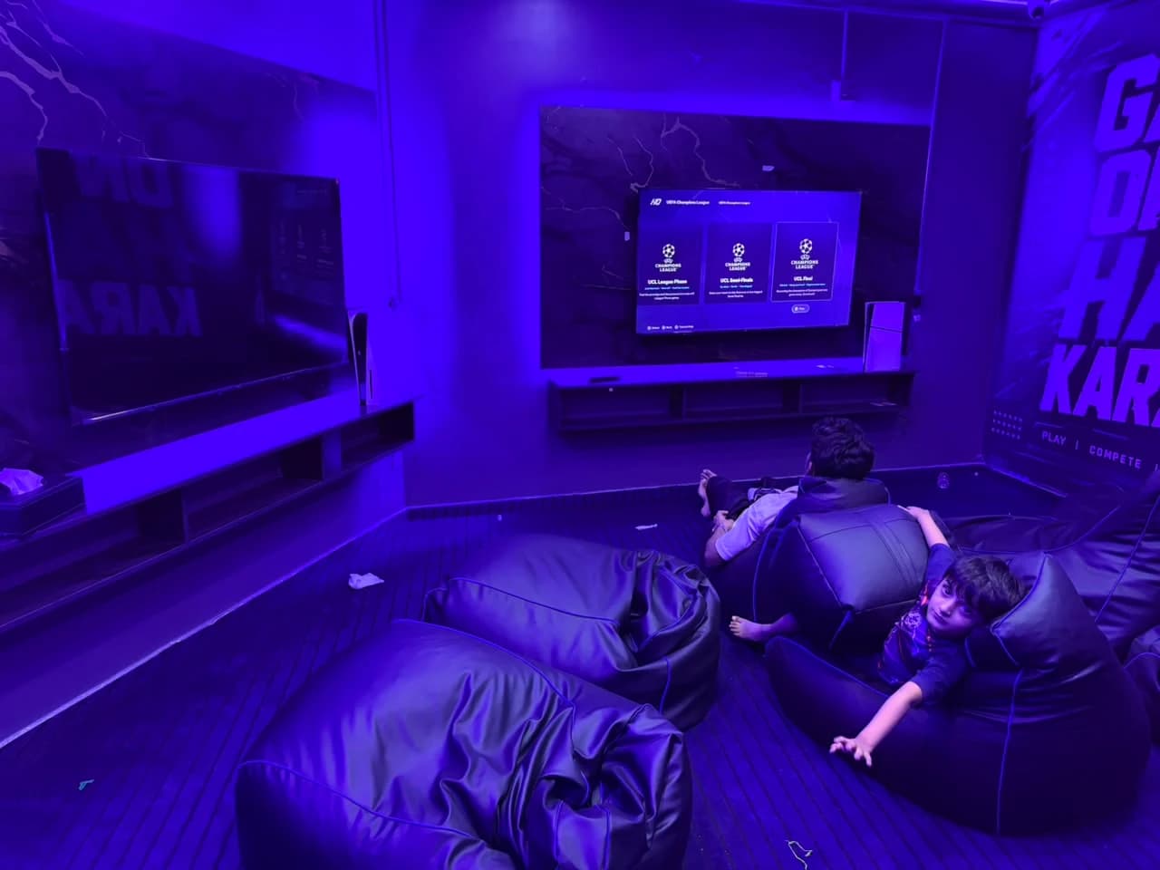 Console gaming setup at ZeroOne